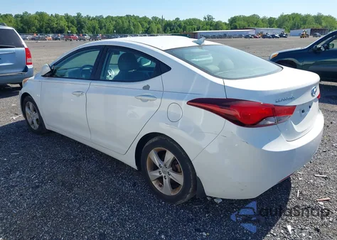 2013 Hyundai Elantra Gls из США, поврежденный, VIN 5NPDH4AE5DH403217